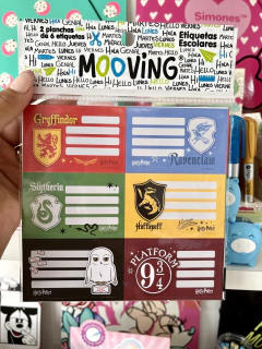 Etiquetas Licencia Harry Potter x 12 unidades -Mooving-