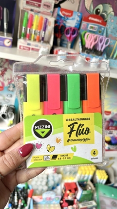 Resaltadores Fluo x 4 - Pizzini-