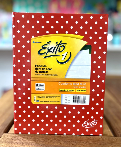Cuaderno Exito N1, tapa dura, 16 x 21, 48 hojas rayadas