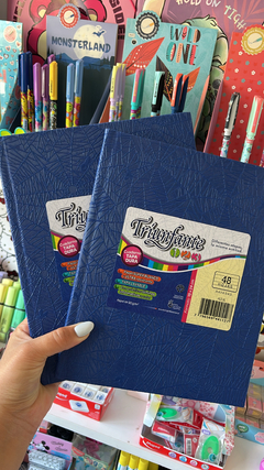 Cuaderno ABC x 48 Hojas Rayadas Tapa Lisa Azul - Triunfante -