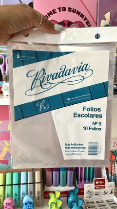 Folios Escolares x 10 - Rivadavia-