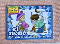 Block de Dibujo N5 X 24 hojas Blancas - El Nene-0