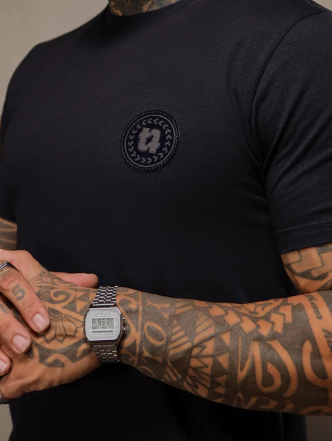 CAMISA MALHA LONGA BOLA NO PEITO TT - PRETO - comprar online