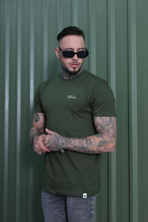 camiseta titular regular new little signature - VERDE - comprar online