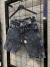 BERMUDA JEANS PRETO MARM. RESP. - PRETO MARM. RASGADO - comprar online
