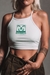 CROPPED MILITANTE CANSADA BRANCO - comprar online
