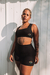 SHORT CANELADO PRETO - comprar online