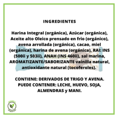 Galletitas de cacao y miel orgánico "Cachafaz" 170 grs - Los Teros Eco Huerta