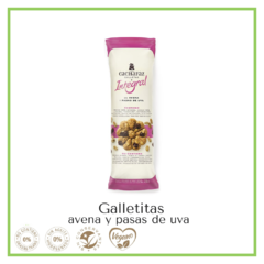 Galletitas integrales de avena y pasas de uva "Cachafaz" - 225 grs