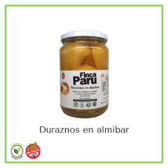 Duraznos en almibar orgánicos "Finca Paru" -330 grs