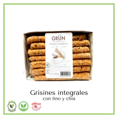 Grisines con lino y chia orgánico "Grün" 145 grs
