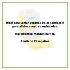 Manzanilla - "Heredia" - 25 saquitos - comprar online