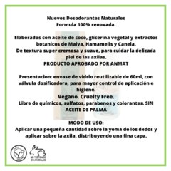 Desodorante Herbal "Sentida Botanica" 60 grs - Los Teros Eco Huerta