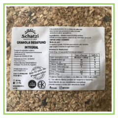 Granola integral desayuno "Schatzi" - fraccionado - comprar online