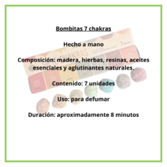 Siete chakras - Bombita defumación activa "Sagrada Madre" - comprar online