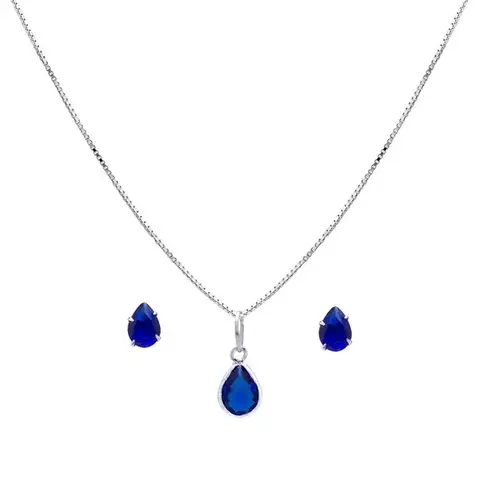 Conjunto gota azul escuro - comprar online