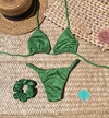 Biquíni cortininha móvel verde