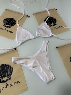 Biquíni cortininha móvel branco glow na internet
