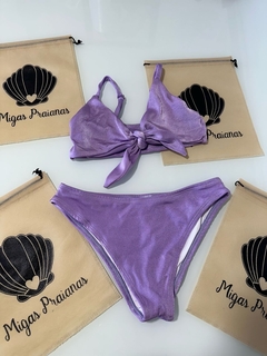 Biquíni top faixa lilás glow - comprar online