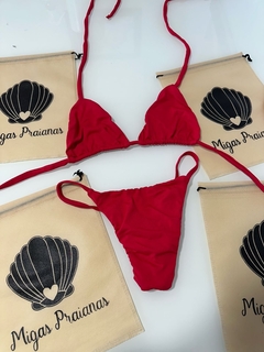 Biquíni cortininha móvel vermelho - comprar online