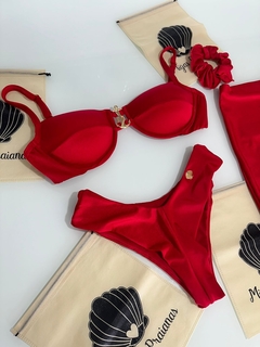 Kit praiano vermelho glow - loja online