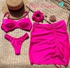 Kit moda praia pink glow