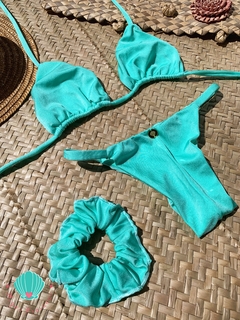 Biquíni cortininha móvel verde água glow na internet