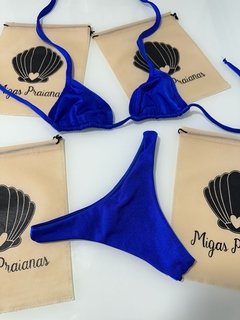 Biquíni cortininha móvel azul royal glow na internet