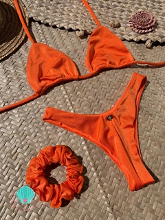 Biquíni cortininha móvel laranja glow - comprar online