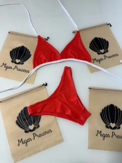 Biquíni cortininha móvel laranja na internet