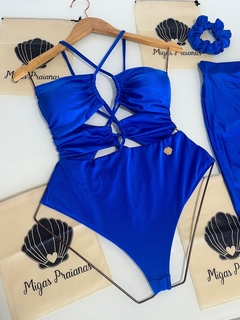 Maiô búzios azul royal glow