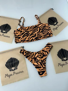 Biquíni top faixa estampado - comprar online