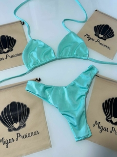 Biquíni cortininha móvel verde agua glow - comprar online