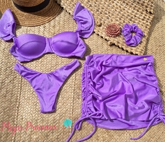 Kit moda praia lilás glow