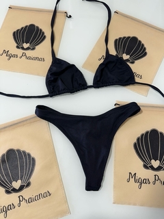 Biquíni cortininha móvel preto - comprar online