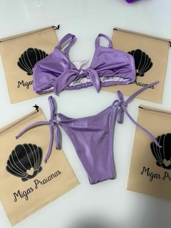 Biquíni top faixa lilás glow - comprar online