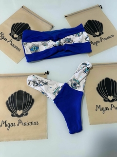 Biquíni Trancoso olho grego / azul royal - comprar online