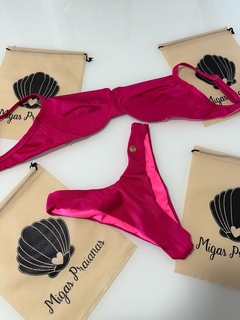 Biquíni meia taça rosa glow na internet