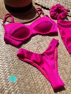 Kit moda praia pink glow - loja online