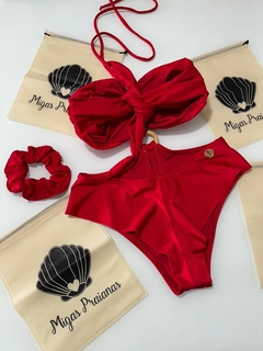 Maiô argolas vermelho glow - comprar online