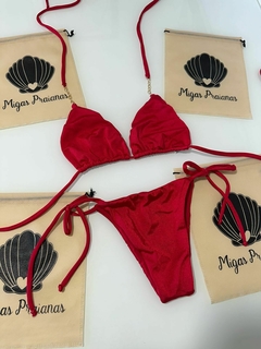 Biquíni cortininha móvel vermelho glow - comprar online