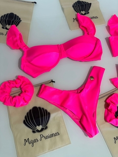 Biquíni meia taça rosa neon glow - comprar online