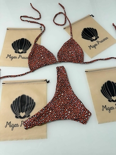 Biquíni cortininha móvel estampado na internet