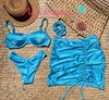 Kit moda praia azul celeste