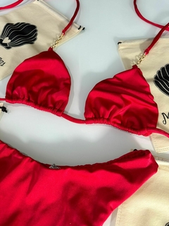 BIQUÍNI CORTININHA MÓVEL VERMELHO GLOW - comprar online