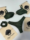 biquíni meia taça verde militar glow