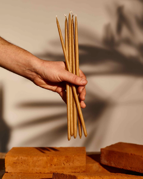 Velas de cera de abeja