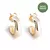 Brinco Argola com Banho em Ouro 18k Catarina
