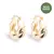 Brinco Argola Média com Banho em Ouro 18k Eva