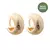Brinco Argola Texturizada com Banho em Ouro 18K Mel
